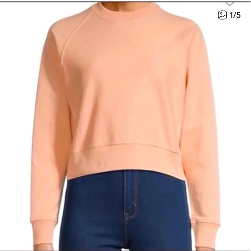Thakoon Apricot Cotton crewneck sweatshirt